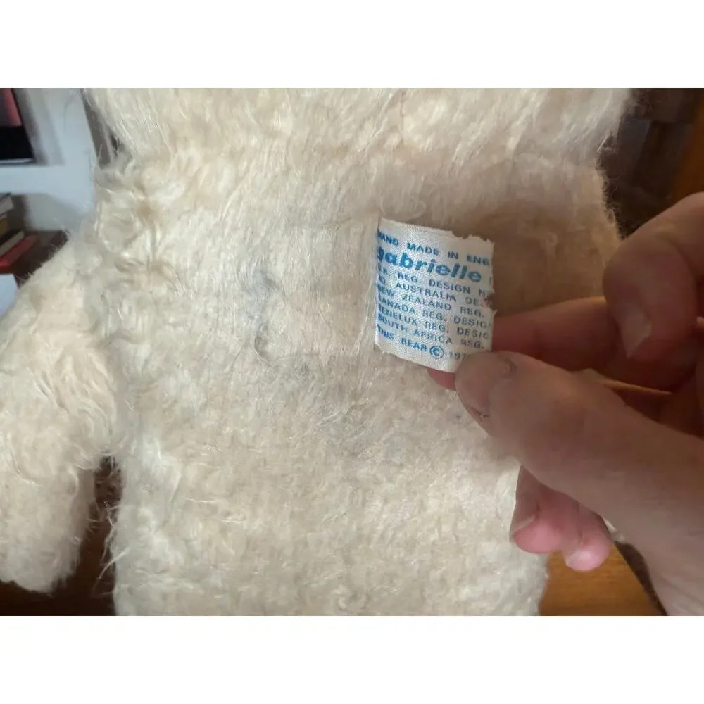 Vintage 1972 Original Paddington Bear Blue Coat Made In England Gabrielle